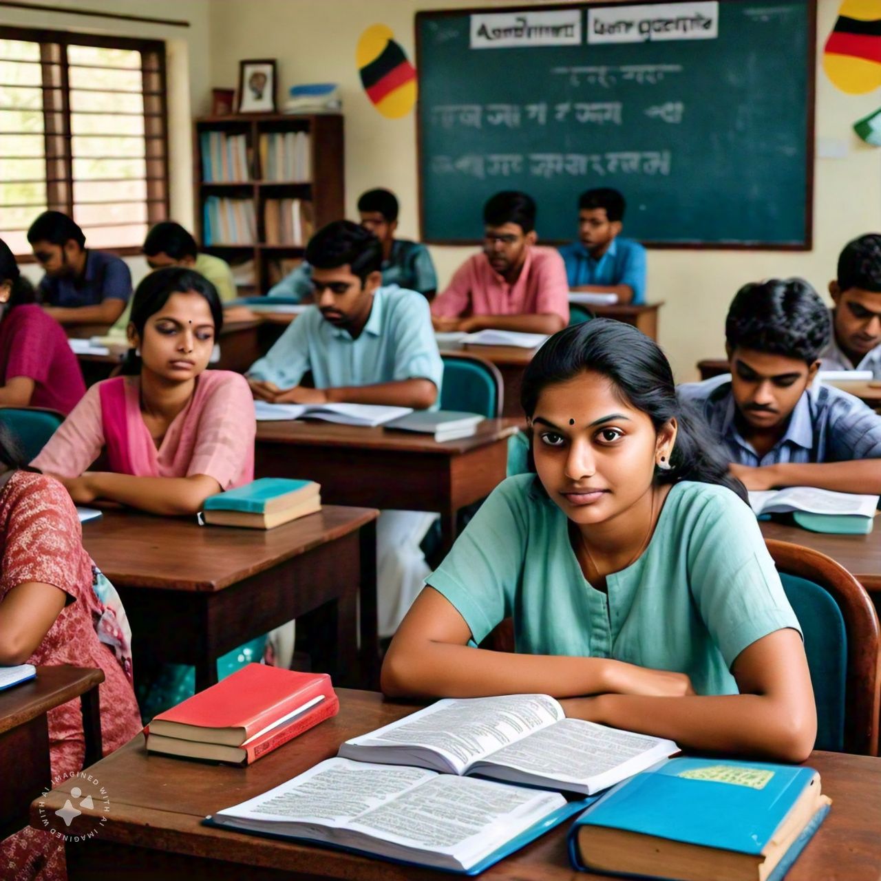 German Language training institute students