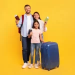 Young Couples Travelling to abroad with their kid