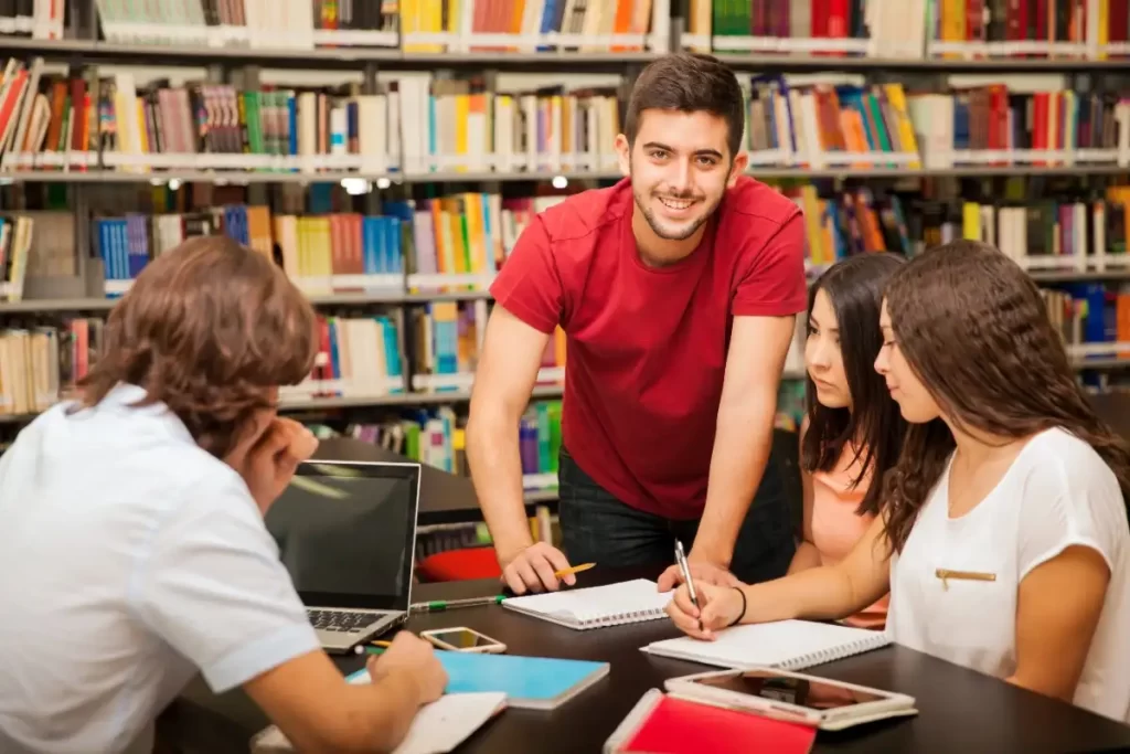 Students learning together at the No.1 German language institute in Kerala