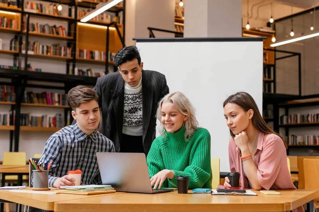 Students learning German at the No.1 German coaching institute in Kerala